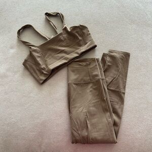 FP Movement Tan Workout 2piece SET